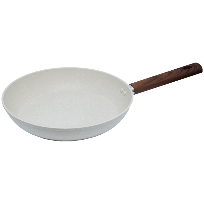 Tigaie granit 28 cm antiaderenta crem fara capac Synmore